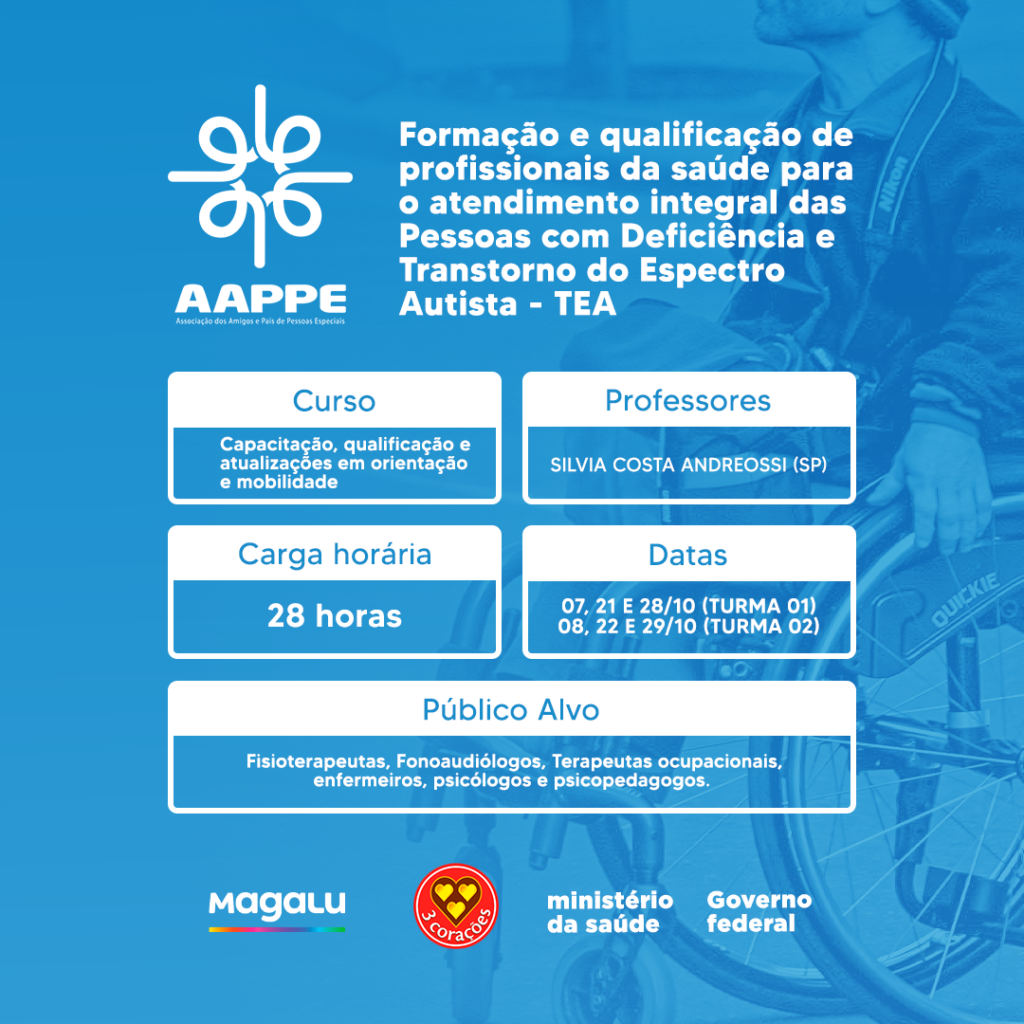 Curso de capacitação, qualificação e atualizações em orientação e mobilid